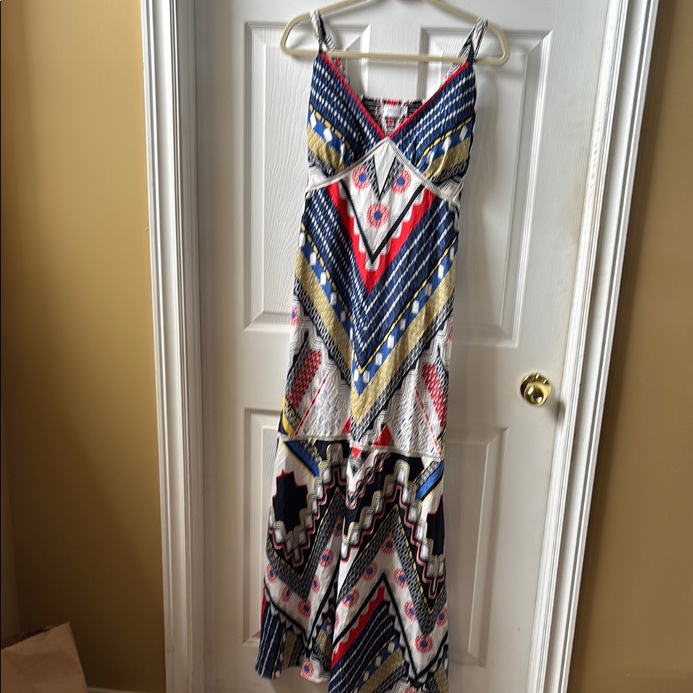 Christina Vibrant Chevron Maxi Dress